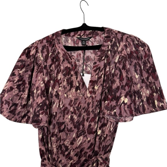 41 Hawthorne Print Flutter Sleeve Dress XSP - Picture 3 of 8